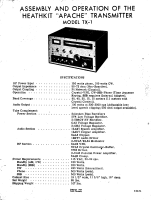 Heathkit TX-1 - Manual - Schematics 